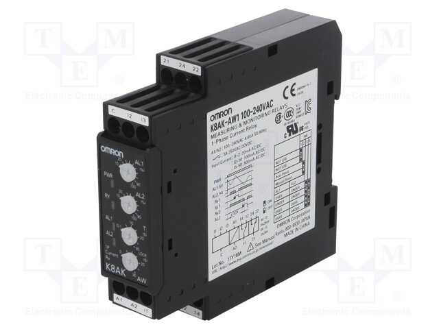 Module: current monitoring relay; AC current,DC current; DIN