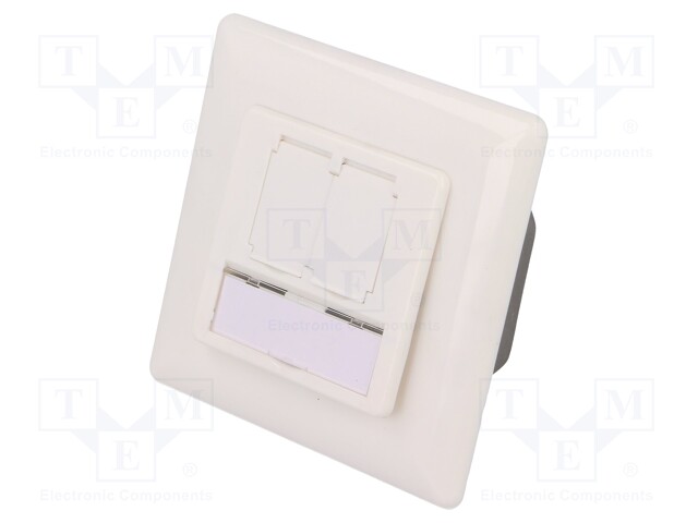 Socket; RJ45; Cat: 6a; shielded,double; Layout: 8p8c; 22AWG÷24AWG