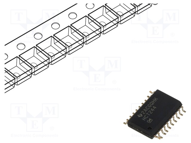 Buffer / Line Driver, 74HCT244, 4.5 V to 5.5 V, SOIC-20