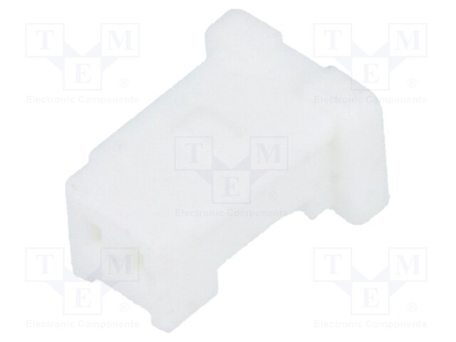 Plug; wire-board; female; Pico-Clasp; 1mm; PIN: 2; w/o contacts