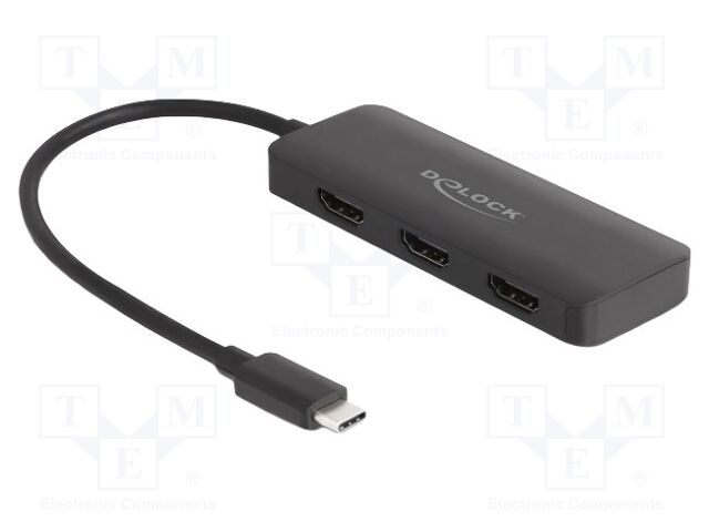 Splitter; 4K,DSC,HDCP 1.4,HDCP 2.2,HDR,UHD 2160p; 0.15m; black
