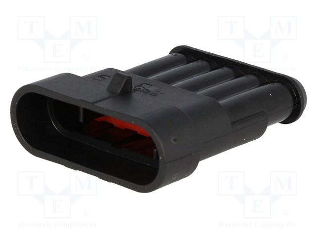 Connector: wire-wire; Superseal 1.5; plug; male; PIN: 5; IP67; 24VDC