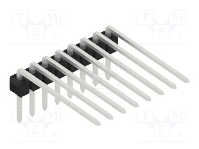 Connector: pin strips; pin header; male; PIN: 8; 2.54mm; THT; 1x8