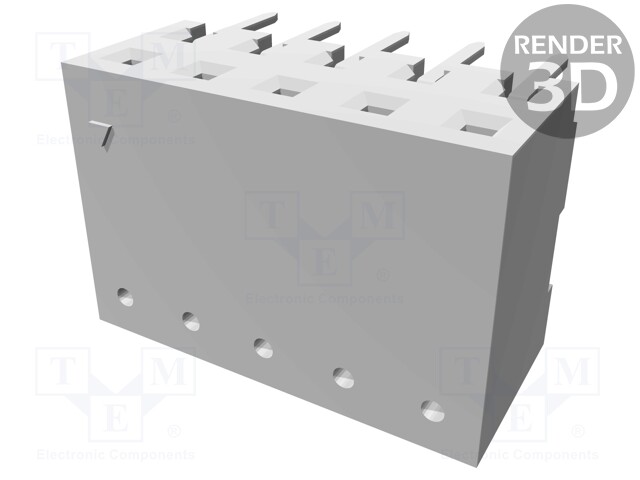Socket; wire-board; female; C-Grid III; 2.54mm; PIN: 10; THT; tinned