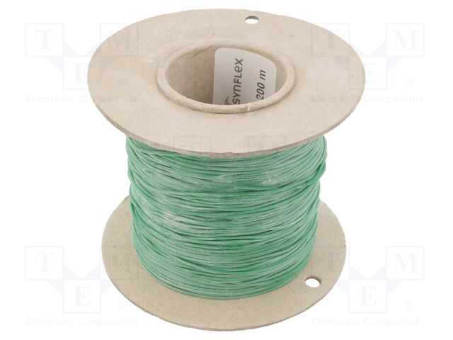 Insulating tube; Mat: silicone; green; Øint: 0.8mm