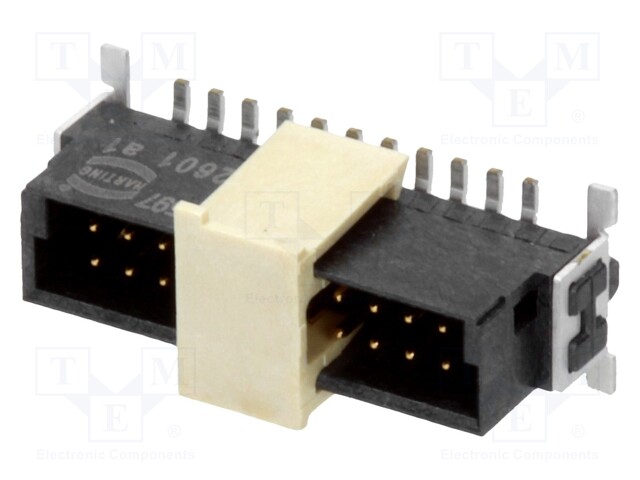 Connector: PCB to PCB; male; PIN: 22; 1.27mm; Series: har-flex; 2.3A