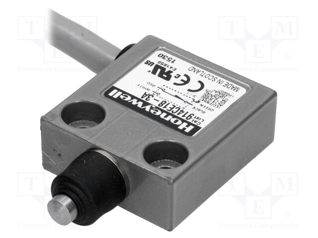 Limit switch; pin plunger Ø7mm; SPDT; 5A; max.240VAC; max.28VDC