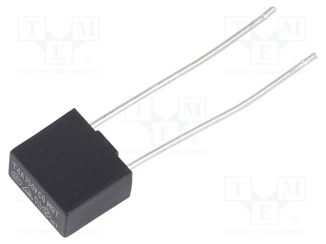 Fuse: fuse; 4A; 250VAC; 8,35x4,3x7,7mm; MST