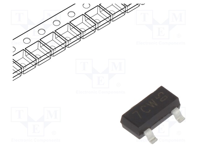 Transistor: NPN; bipolar; 40V; 0.6A; 250mW; SOT23