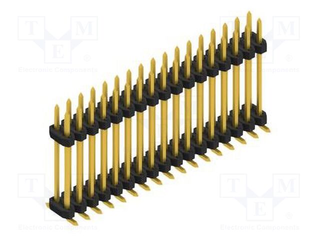 Connector: pin strips; pin header; male; PIN: 34; 2mm; SMT; 2x17