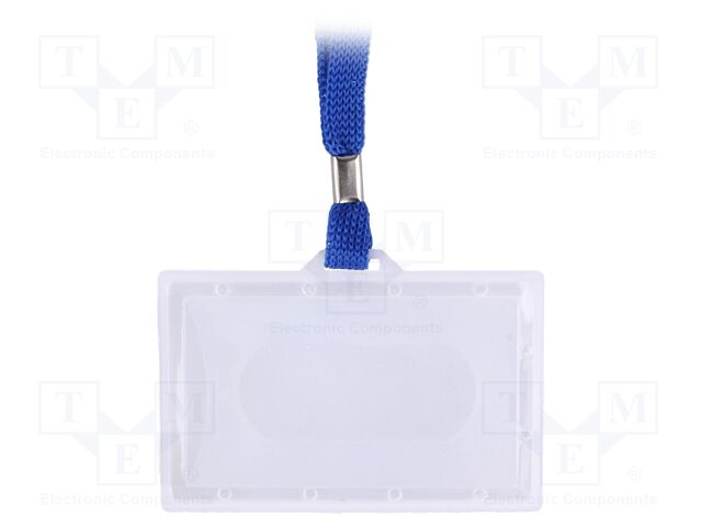 Card holder; with blue tape