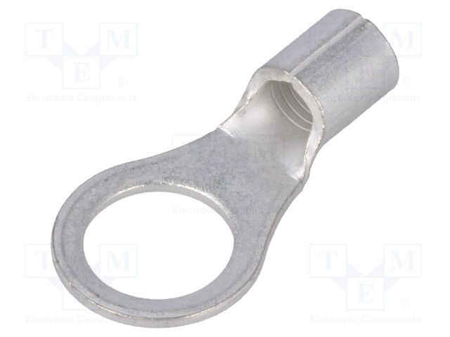 Ring terminal; M10; 6.64÷10.5mm2; crimped; for cable; tinned; 8AWG