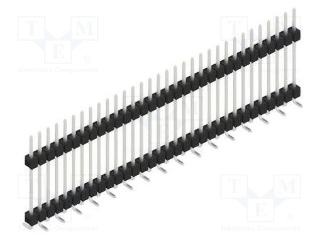Connector: pin strips; pin header; male; PIN: 32; 2.54mm; SMT; 1x32