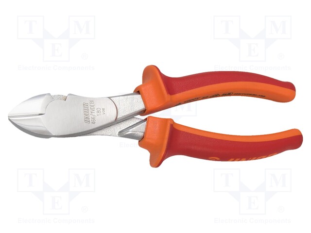 Pliers; side,cutting,insulated; 180mm
