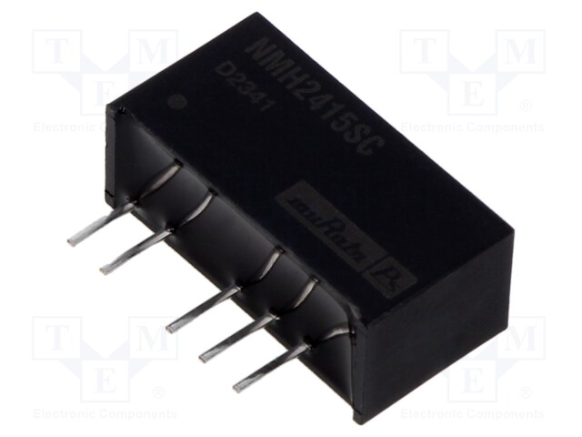 Isolated Board Mount DC/DC Converter, 1kV Isolation, ITE, 2 Output, 2 W, 15 V, 67 mA, -15 V
