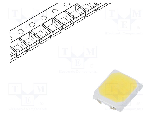 LED; SMD; 3528; white cold; 32.8÷36.2lm; 5000(typ)K; 80; 120°; 65mA