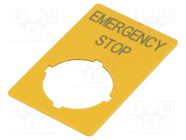 Description label; 22mm; RMQ-Titan; Colour: yellow
