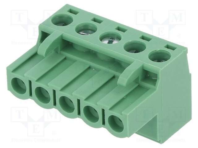 Pluggable terminal block; 5mm; ways: 5; straight; plug; female