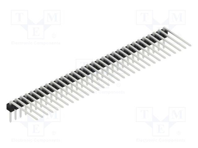 Connector: pin strips; pin header; male; PIN: 31; 2.54mm; THT; 1x31