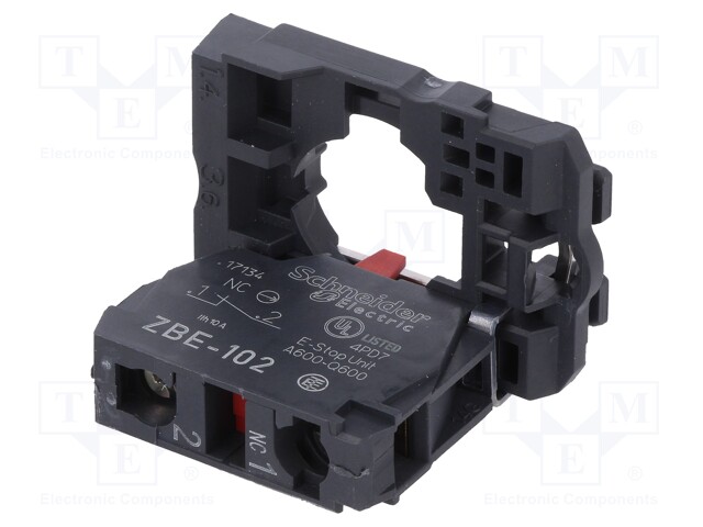 Contact block; 22mm; Harmony XB5; -25÷70°C; IP20; Contacts: NC