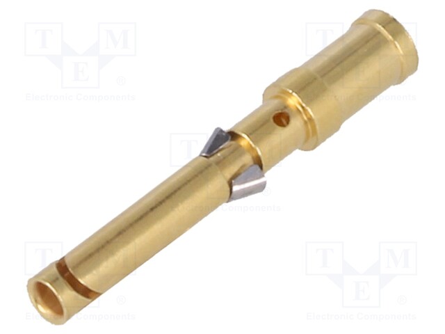 Contact; female; 2.5mm2; Han D; nickel plated,gold-plated; 10A