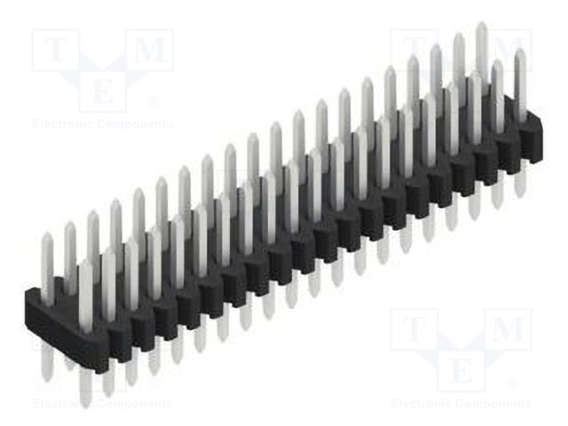 Connector: pin strips; pin header; male; PIN: 40; 1.27mm; THT; 2x20