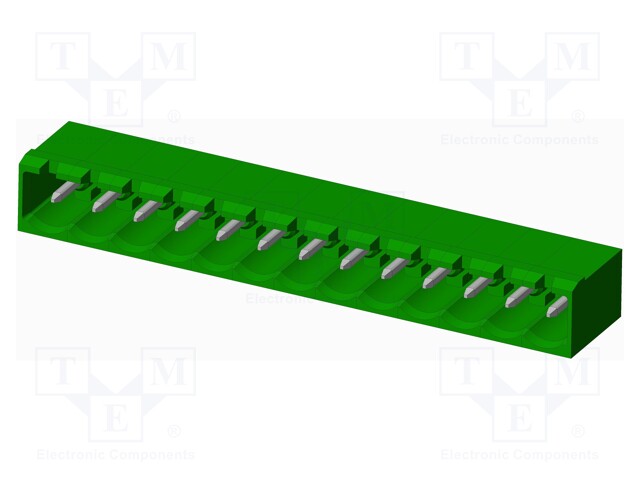 Connector: pluggable terminal block; socket; male; angled 90°