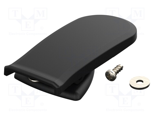 Clip; for enclosures; black; Series: BOS-Streamline