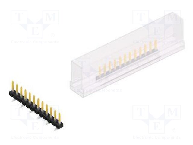 Connector: pin strips; pin header; male; PIN: 12; 2.54mm; SMT; 1x12