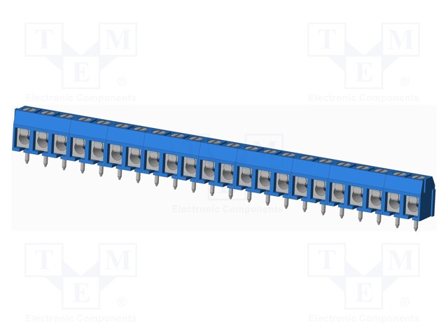 Connector: PCB terminal block; terminal; angled; Plating: tinned