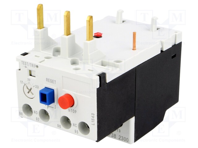 Thermal relay; Series: RF38; Leads: screw terminals; 17÷23A