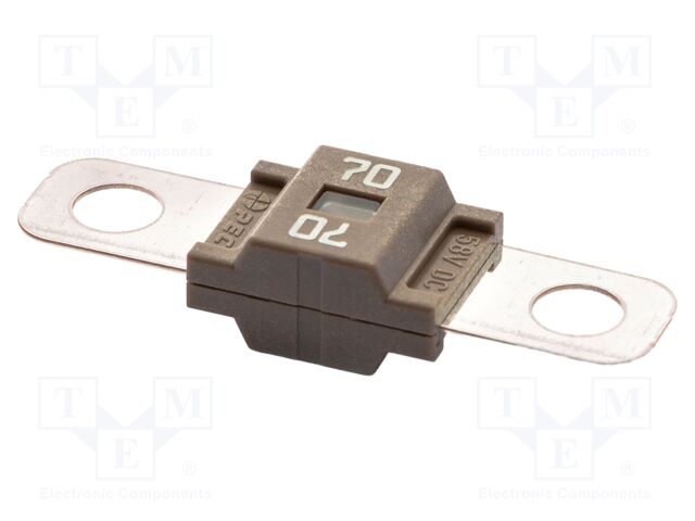 Fuse: fuse; 70A; 58VDC; automotive; 41mm; M5 screw; 41x12mm