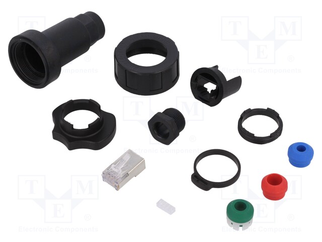 Plug; RJ45; Buccaneer Ethernet; PIN: 8; Contacts: phosphor bronze