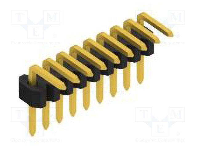 Connector: pin strips; pin header; male; PIN: 9; 1.27mm; THT; 1x9