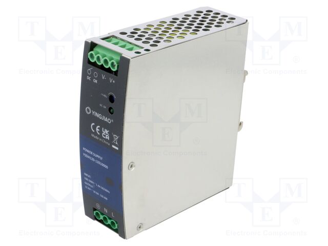 Power supply: switching; for DIN rail; 120W; 12VDC; 10A; 90÷264VAC
