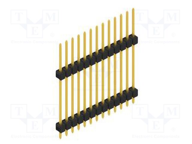 Connector: pin strips; pin header; male; PIN: 13; 2.54mm; THT; 1x13