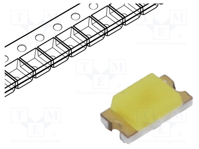 LED; SMD; 0603; white cold; 45÷180mcd; 7000(typ)K; 130°; 5mA