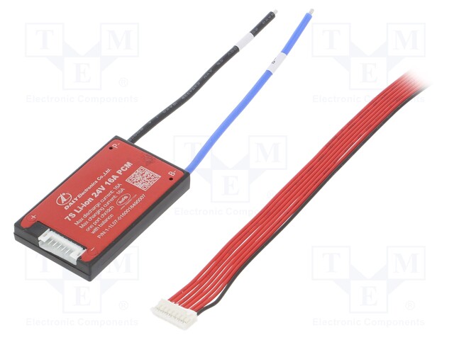 PCB protection; Li-Ion; 62x37x9mm; 16A; 25.9VDC