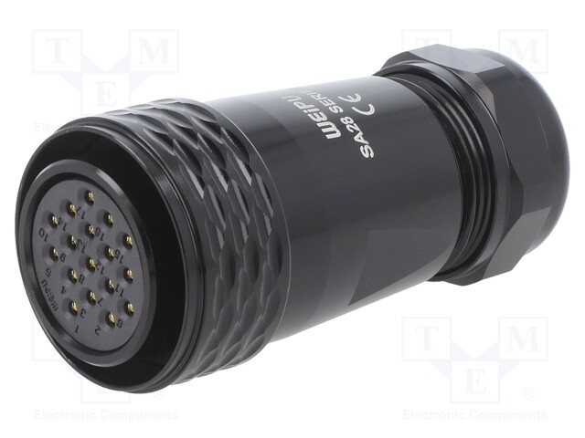 Circular; SA28; IP67; soldering; -40÷85°C