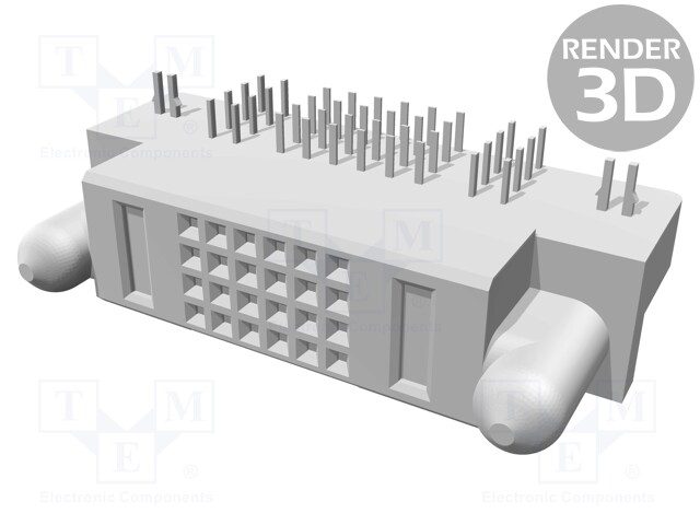 Connector: PCB to PCB; MULTI-BEAM; socket; female; angled 90°