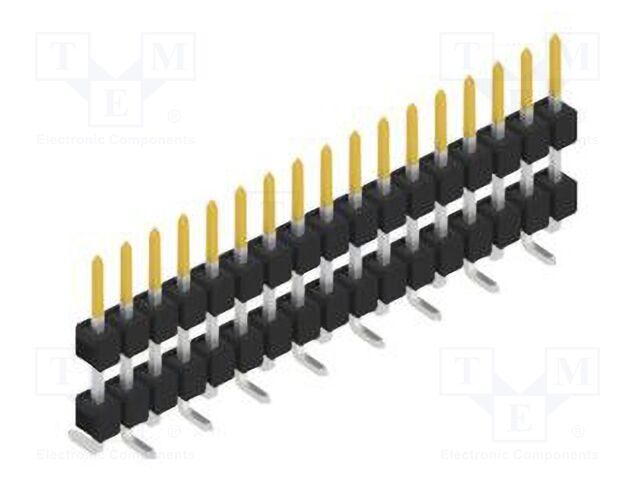 Connector: pin strips; pin header; male; PIN: 17; 2.54mm; SMT; 1x17