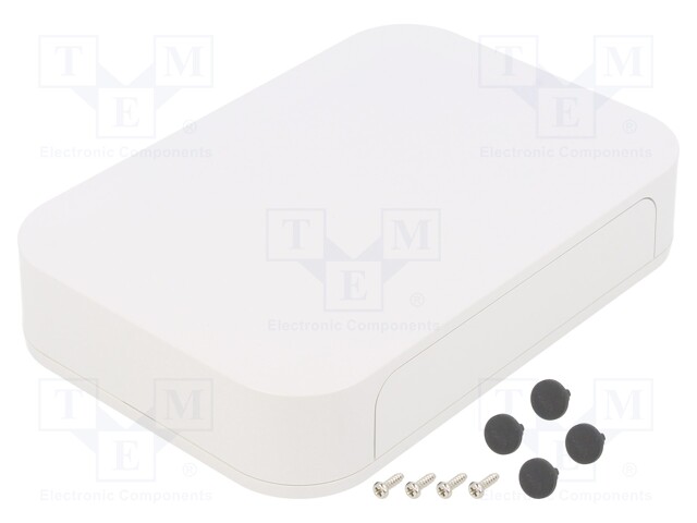 Enclosure: with panel; PF; X: 175mm; Y: 120mm; Z: 35mm; ABS; white