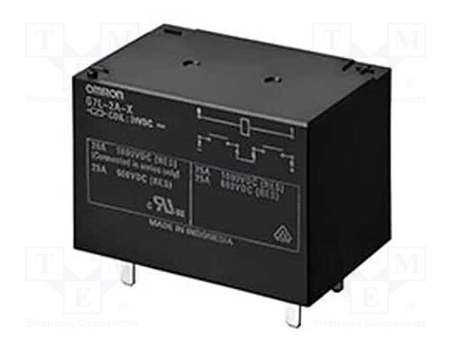 Relay: electromagnetic; DPST-NO; Ucoil: 12VDC; Icontacts max: 20A