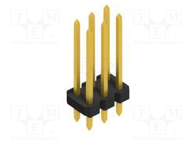 Connector: pin strips; pin header; male; PIN: 6; 2.54mm; THT; 2x3