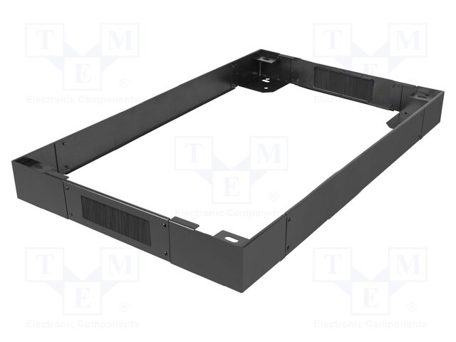 Cabinet socle; black; Standard: 19"; Y: 100mm; X: 1000mm; Z: 800mm