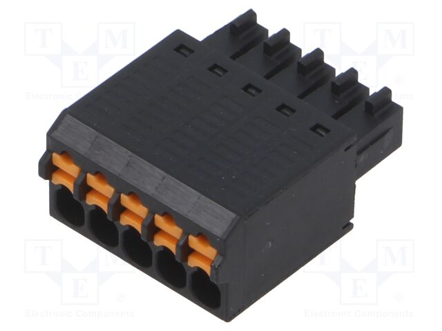 Connector: pluggable terminal block; 9A; 300V; plug; female; PIN: 5