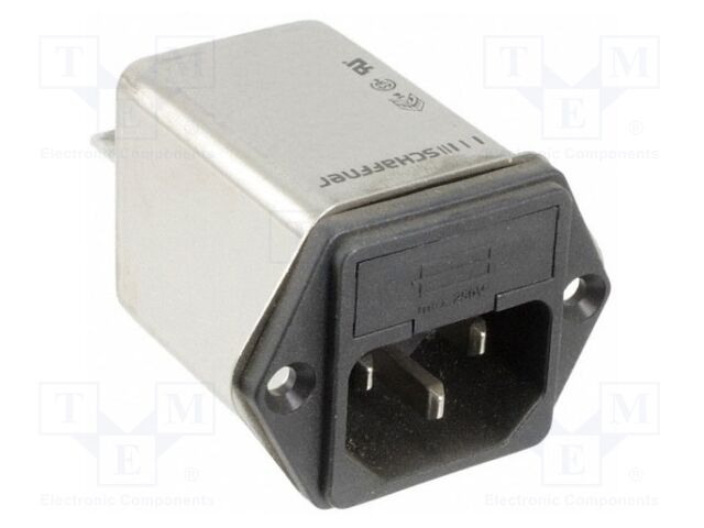 Connector: AC supply; socket; male; 2A; 250VAC; -25÷85°C; 2.7uH