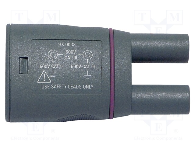 Adapter; banana 4mm socket x2; Application: ScopiX IV