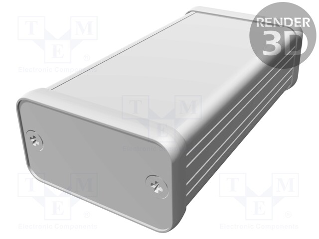 Enclosure: with panel; 1455; X: 45mm; Y: 80mm; Z: 25mm; aluminium
