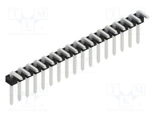 Connector: pin strips; pin header; male; PIN: 17; 2.54mm; THT; 1x17